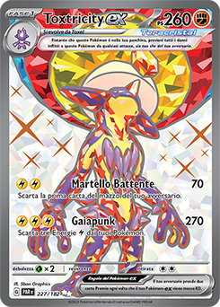 Carta Pokemon TOXTRICITY V MAX VMAX 196/192 HYPER FRAGORE RIBELLE IN  ITALIANO