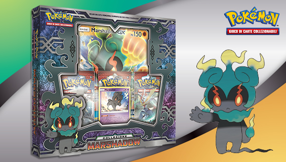 Pokemon TCG: Collezione Knock Out Con Shaymin, Zeraora E Marshadow - 2 Bustine Di Espansione E Adesivi - Carta Olografica Esclusiva - 2