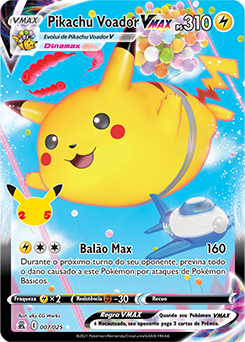 Carta Pokémon Pikachu Voador Vmax Celebrações