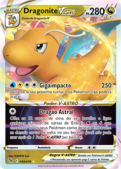 Dragonite V-ASTRO  Pokémon GO do Pokémon Estampas Ilustradas