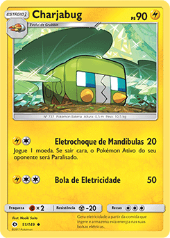 Carta Pokemon Charjabug Radiante Realeza absoluta