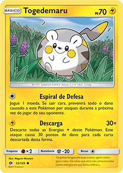 Togedemaru, Eclipse Cósmico, Banco de Dados de Cards do Estampas  Ilustradas