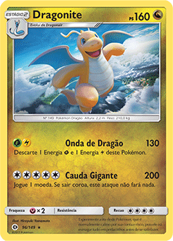 Carta Pokémon Dragonite Gx Dragões Soberanos