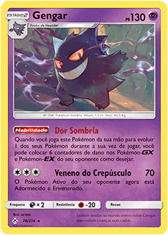 Pokerag - [ 🥊 ] BATALHA POKÉMON FANTASMA Gengar #094- Pokémon Sombra dos  tipos Veneno e Fantasma. Última forma evoluída do Gastly. Ás vezes, numa  noite escura, a tua sombra criada por