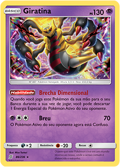 Carta Pokemon Giratina Vastro 131/196 Origem Perdida