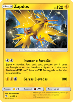 Zapdos, Destinos Ocultos, Banco de Dados de Cards do Estampas Ilustradas