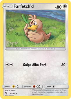 Farfetch'd de galar 94/ Carta pokemon tcg