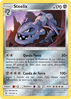 Steelix, Pokémon GO do Pokémon Estampas Ilustradas, Banco de Dados de  Cards do Estampas Ilustradas