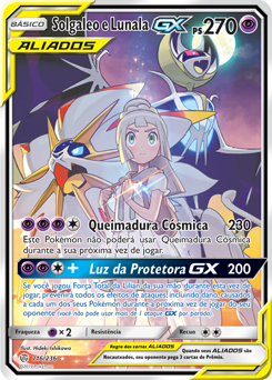 CARDGAMES POKEMON LENDAS DE ALOLA SOLGALEO-GX – Universo Lúmina