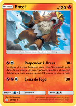 Entei-GX, Lendas Luminescentes, Banco de Dados de Cards do Estampas  Ilustradas