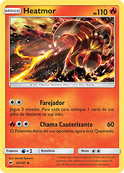 Cartas Pokemon Fogo (Escolha Livre) - A