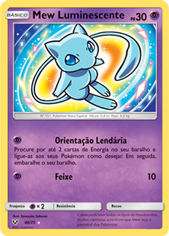 Carta Lendaria Pokemon