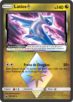 Kit Carta Pokémon Lendários Latias E Latios Golpe Fusão