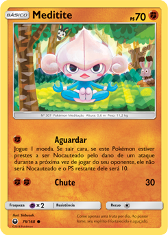 Todo Dia um Pokémon Diferente on X: 307-🇧🇷Meditite 🇯🇵Asanan Nome  Sugerido no Brasil:Medituto Região:Hoenn Tipo:🟠Lutador,🟣Psíquico Altura:  0.6 m Peso: 11.2 kg  / X