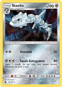 Steelix, Golpe Fusão, Banco de Dados de Cards do Estampas Ilustradas