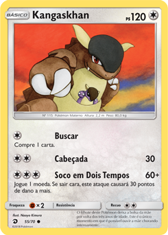 Carta Pokemon Kangaskhan Gx - Carta Grande + Brinde