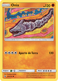 Onix, Estilos de Batalha, Banco de Dados de Cards do Estampas Ilustradas