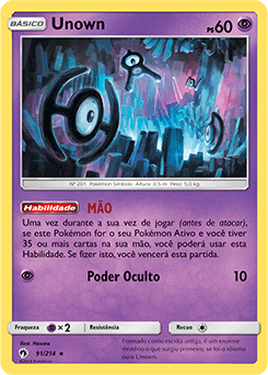 Unown Letra K - Vários Disponíveis - (Leia A Descrição) - Pokemon