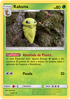 Carta Pokemon Tipo Planta