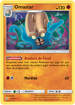 Carta Pokémon Original Omastar V Tempestade Prateada