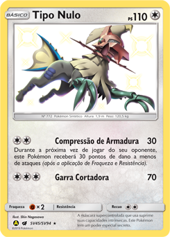 Kit Carta Pokémon Tipo Nulo E Silvally Sintonia Mental