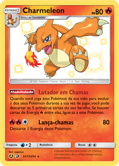 Charmeleon, Yellow A Alternate, Banco de Dados de Cards do Estampas  Ilustradas