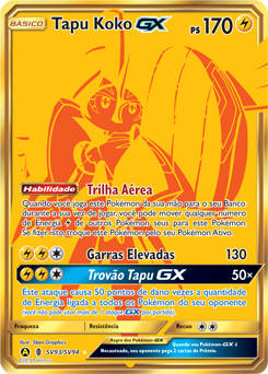 Tapu Koko-GX, Guardiões Ascendentes, Banco de Dados de Cards do Estampas  Ilustradas