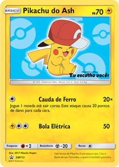 Cartinha Do Pikachu