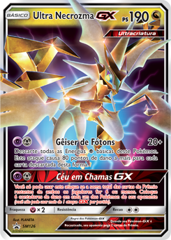 Carta Pokémon Lendário Necrozma GX Sombras Ardentes