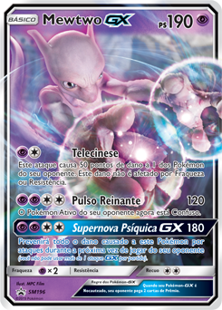 Copag - Pokémon - E como força é algo que não falta nesse baralho, ainda  temos o Mew & Mewtwo GX 😎 Essa carta está aqui para correr da fraqueza à  Pokémon