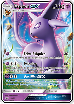 Carta Pokémon Espeon Gx Full Art Sol E Lua