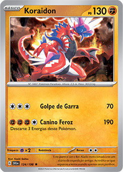 Carta pokemon tipo normal