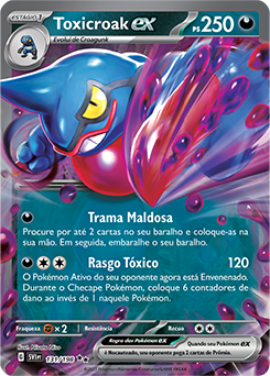 Croagunk, Evoluções em Paldea, Banco de Dados de Cards do Estampas  Ilustradas