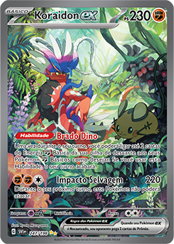 Carta Pokémon Koraidon Ex Arte Alternada Escarlate Violeta