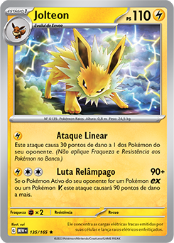 Jolteon, 151, Banco de Dados de Cards do Estampas Ilustradas