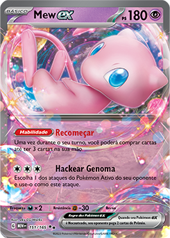 Carta Pokemon Mew Ex + 25 Cartas