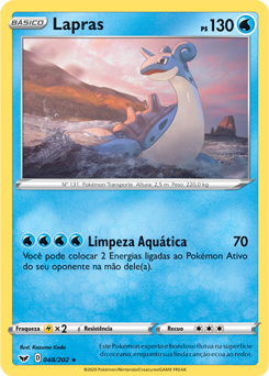 Carta Pokémon Lapras Vmax Espada E Escudo