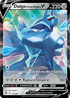 Dialga Forma Origem V-ASTRO, Estrelas Radiantes, Banco de Dados de Cards  do Estampas Ilustradas