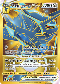 Dialga Forma Origem V-ASTRO, Estrelas Radiantes, Banco de Dados de Cards  do Estampas Ilustradas