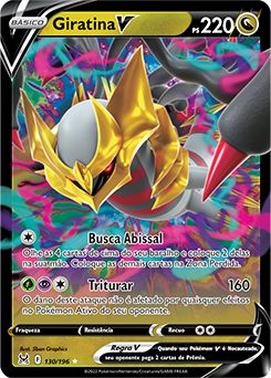 Carta Pokemon Giratina Vastro 131/196 Origem Perdida