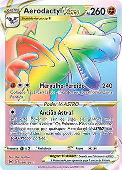 Carta Pokémon Aerodactyl V Astro 93/196