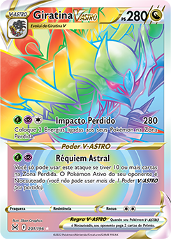 Carta Pokémon Giratina V Astro (131/196) Origem Perdida