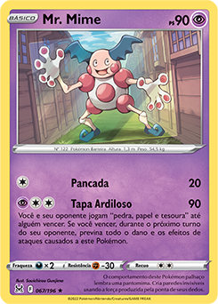 Mr. Mime, Origem Perdida, Banco de Dados de Cards do Estampas Ilustradas