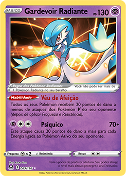 Gardevoir Radiante, Origem Perdida, Banco de Dados de Cards do Estampas  Ilustradas