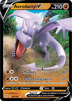 Carta Pokémon Aerodactyl V Astro 93/196