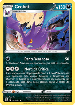 Crobat V, Escuridão Incandescente, Banco de Dados de Cards do Estampas  Ilustradas