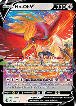 Carta Pokémon Lendário Ho-oh Gx Sombras Ardentes