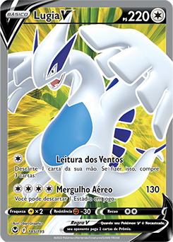 Lugia V, Tempestade Prateada, Banco de Dados de Cards do Estampas  Ilustradas