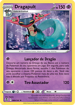 Kit Carta Pokémon Dragapult Drakloak Dreepy Rixa Rebelde