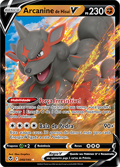 Arcanine de Hisui V, Tempestade Prateada, Banco de Dados de Cards do  Estampas Ilustradas